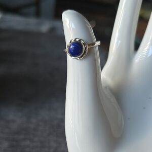 925 Sterling Silver Lapis Lazuli Ring~Sz 7